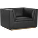 Bradley Vintage Black Armchair